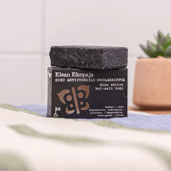 Elsan Ekopaja SISU - activated charcoal salt soap